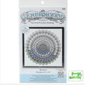 NWT ZenBroidery Boho Sun Mandela 10”x10” Needle Art Kit
